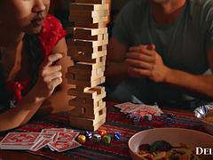 Aziatisch, Sperma, Hardcore, Tieten likken