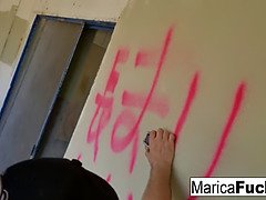 Marica Hase the house jacker gets some BBC from Chris Cock!