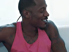 アナル, デカチン, フェラチオ, イく瞬間, 黒人, ゲイ, 異人種間, タトゥー