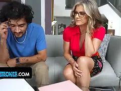 His Teacher's Big Tits Helped Him Study, but His Stepmom's Wet Pussy Was His Reward