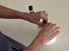 Amateur, Sucer une bite, Brunette brune, Éjaculation interne, Hard, Lingerie, Culottes ou slips, Nénés