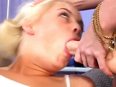 Grote lul, Blond, Vingeren, Harig, Hakken, Mager, Tiener, Trio