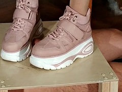 Mistress tramples slaves cock Magyar Alaz, part 2