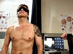 Grosse titten, Blondine, Arzt, Weibliche domination, Handschuhe, Krankenschwester, Büro, Öl