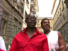 アナル, デカチン, フェラチオ, ダブル開発, グループ, 異人種間