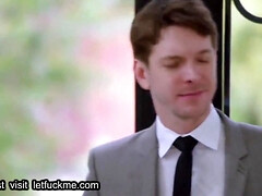 18 jaar, Bruinharig, Dichtbij, Stel, Seksspeelgoed, Tiener, Trio, Tieten likken