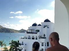 Leie, Strand, Blondine, Paar, Im freien, Pov, Öffentlich, Dürr