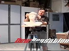 舞台裏, デカパイ, 茶髪の, Hd, オッパイの