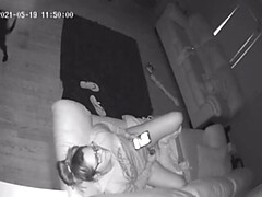 ベビーシッター, デカパイ, 女, 淫乱熟女, オーガズム, スパイ, バイブレーター, 濡れ
