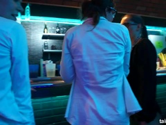クラブ, レズビアン, オナニー, オージー, ポルノスター, シャワー, 恥ずかしがりや, スインガー