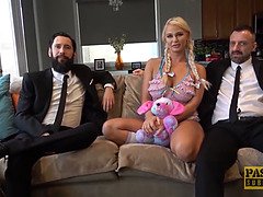 Anaal, Grote lul, Blond, Pijpbeurt, Gebondenheid, Sperma in mond, Dominatie, Hd