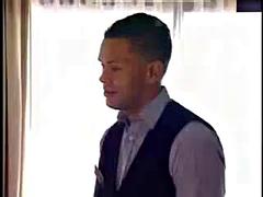 美女, デカパイ, フェラチオ, 茶髪の, 熟年, オッパイの