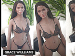 アフリカ人, 浴室, ビキニ, 人形, キス, レズビアン, マッサージ, タトゥー