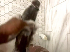 Grote lul, Zwart, Gevangen, Dichtbij, Lul, Aftrekken, Gezichtspunt, Tiener