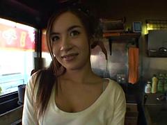 Chica, Mamada, Japonés, Ducha
