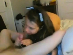 Sucer une bite, Brunette brune, Branlette thaïlandaise, Pov, Adolescente