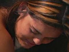 Amateur, Grosse bite, Sucer une bite, Brunette brune, Tir de sperme, Hard, De plein air, Rétro ancien