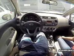 POV fucking spicy Latina teen for cash