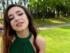 Mooi, Grote lul, Stel, Hd, Nylonstof, Buiten, Pornster, Kousen