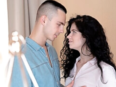 お尻, 黒人, フェラチオ, 茶髪の, キス, なめる, 剃毛, ティーン