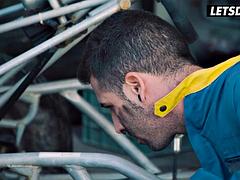 Blondine, Blasen, Spermaladung, Hardcore, Milf, Im freien, Pornostars, Dürr