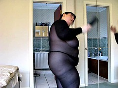 Gorda, Tetas grandes, Morena, Ducha