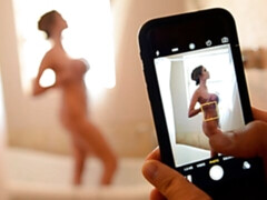 デカ尻, ブロンド, フェラチオ, ダブル開発, 手コキする, ハードコア, 3p男男女, 剃毛