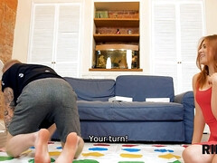 Rim4k. twister is an interesting game but homies arsehole distracts girl