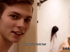 Badkamer, Grote kont, Grote mammen, Blond, Hd, Rijpe lesbienne, Moeder die ik wil neuken, Geschoren