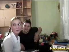 アナル, ブロンド, フェラチオ, 大学生, フランス人, ハードコア, ティーン, ユニフォーム