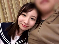 Asiatique, Queue, En levrette, Japonaise, Orgasme, Chatte, Adolescente, Nénés