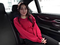素人, 美女, 美人, デカパイ, フェラチオ, 車, 日本人, 熟年