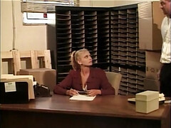 Anal, Cul, Sucer une bite, Brunette brune, Éjaculer dans la bouche, Hd, Chatte, Secrétaire