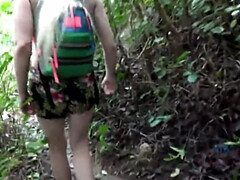 Niki Snow's Outdoor Adventure: Pissing, Fingering, & Facial in Nature