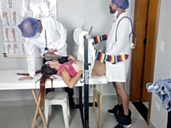 Blindfolded Patient Medical Team Fucks Patient!