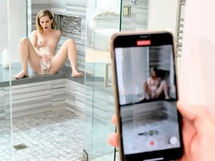 Blondine, Blasen, Hundestellung, Handjob, Rasiert, Entkleiden, Jungendliche (18+), Titten