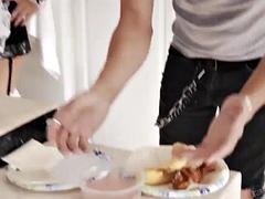 Anal, Chica, Tetas grandes, Mamada, Corridas, Mucama, Pelirrojo, Tetas