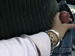 Amateur, Nana, Grosse bite, Sucer une bite, Voiture, Couple, Exhib, Nénés