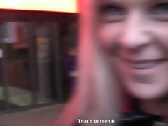 Pick up fuck with blonde in hot lingerie