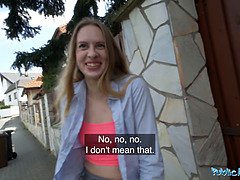 Nikki Riddle's tight wet pussy gets drilled by a massive cock in the garden shed