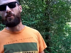 デカチン, フェラチオ, 茶髪の, 口内発射, イく瞬間, ゲイ, Hd, アウトドア