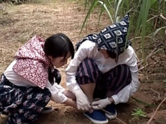 Sperma, Groep, Hd, Japaans, Buiten, Tiener