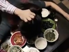 japanese wife fucked on table by husband