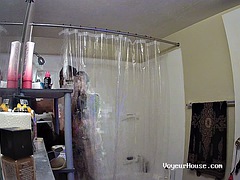 Amateur, Tetas grandes, Negro, Ébano, Afeitado, Ducha, Camara web