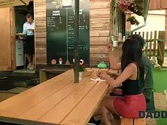 Daddy4k. risky outdoor screw with bf's daddy