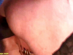 Milf ass gets extreme stretched by black monstercock