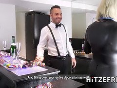 Gros seins, Sucer une bite, Allemand, Talons, Chatte, Réalité, Criant, Rasée