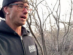 Amateur, Verga grande, Pareja, Al aire libre, Público