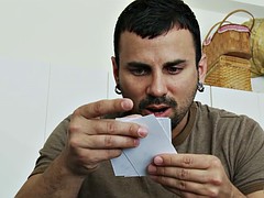 eva notty seducing a guy by pressing her amazing tits into his face