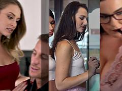 Belleza, Verga grande, Tetas grandes, Mamada, Corridas, Lamidas, Masaje, Masturbación